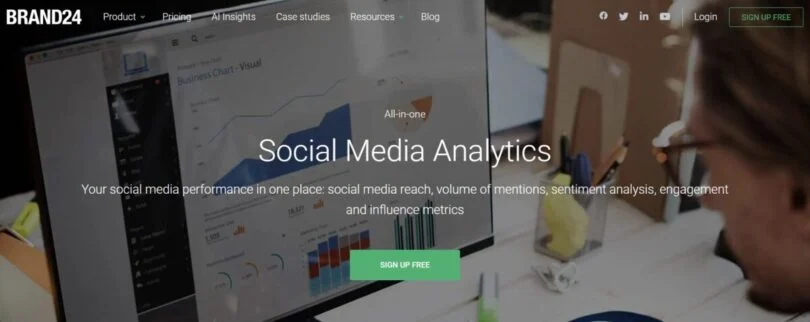 Brand24 social media analytics