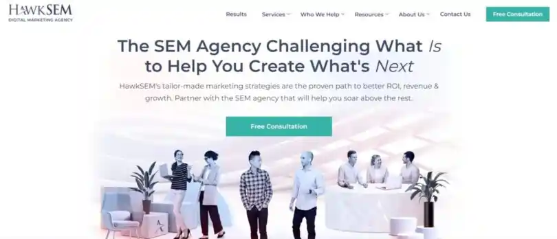 HawkSEM social media marketing agency