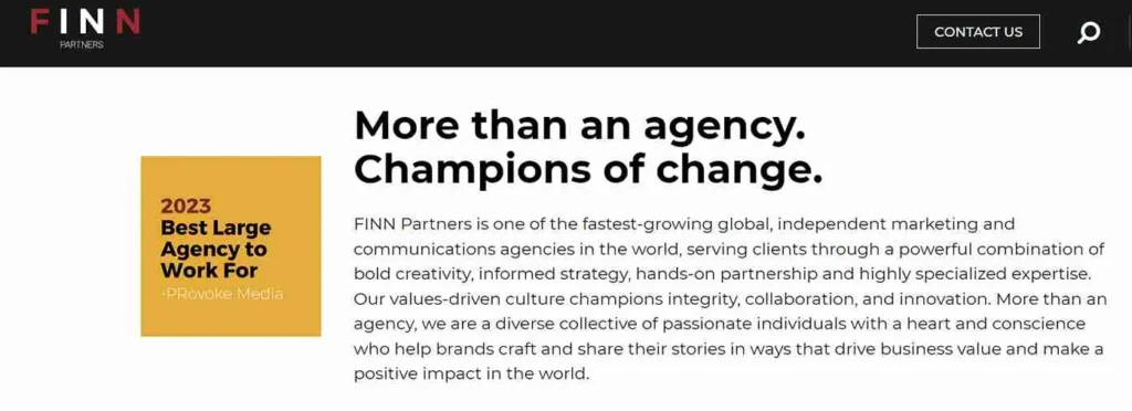 Finn Partners global marketing agency