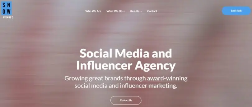 The Snow Agency influencer agency